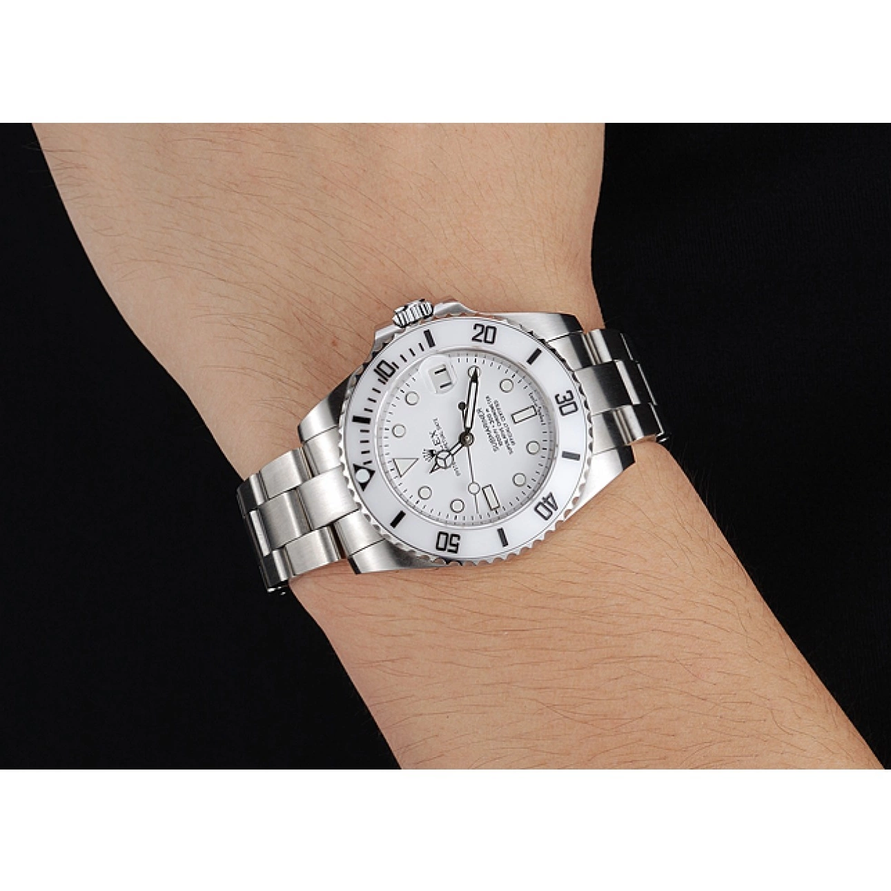Good Copy Rolex Watches Rolex Bracelet Stainless Dial Submariner 1454152 White Steel 0627